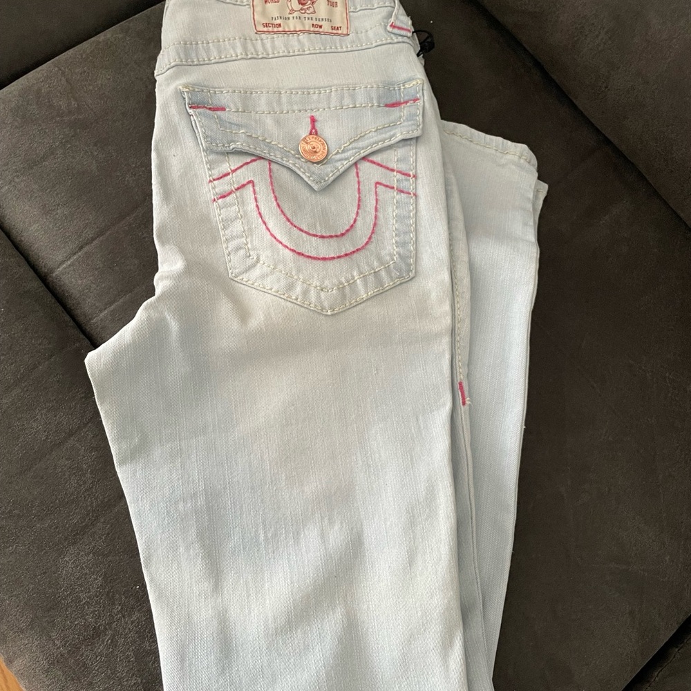 True Religion Halle Big T HR Flap skinny jeans